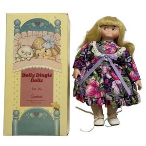 Dolly Dingle Dolls Bette Ball Party Doll Porcelain Blonde Goebel 9" New NIB